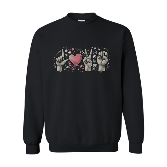 LOVE in ASL - Unisex Sweatshirt