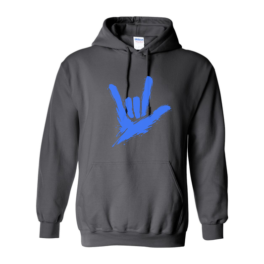 Electric Blue - ILY by Fortyxfive Unisex Hoodie