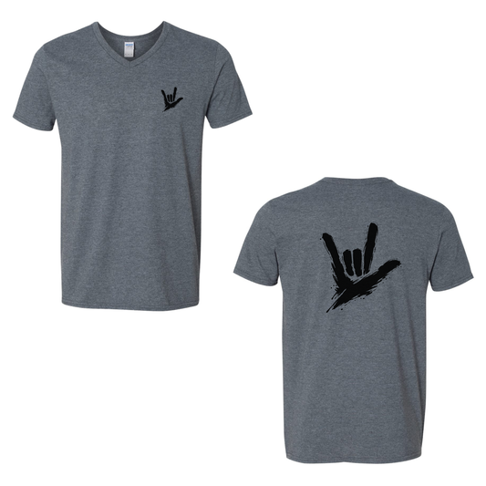 ILY by Fortyxfive - Front & Back V-NECK