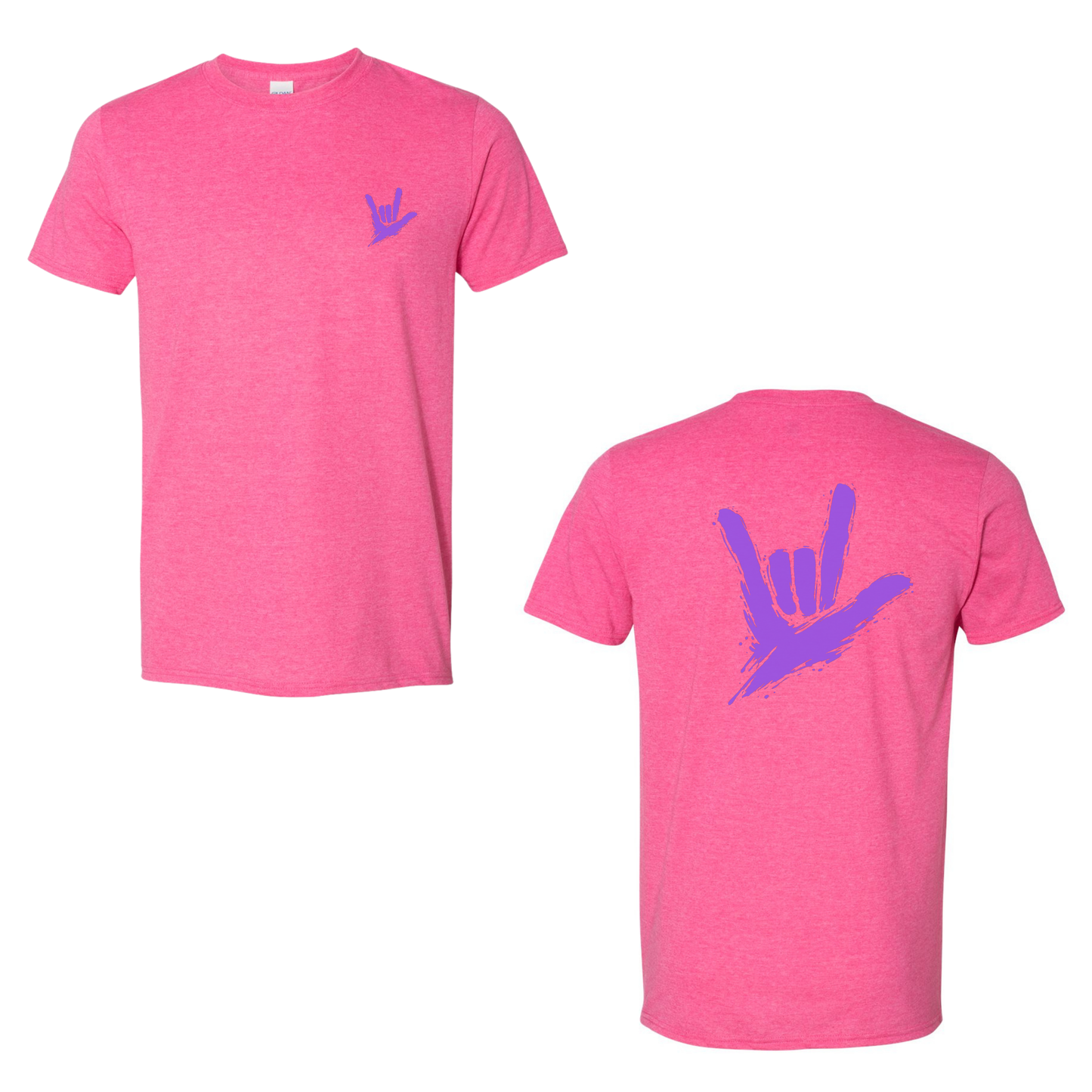 Purple ILY by Fortyxfive – Front & Back Unisex T-Shirt