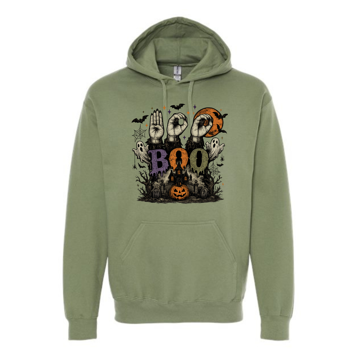 Halloween BOO in ASL - Unisex Hoodie