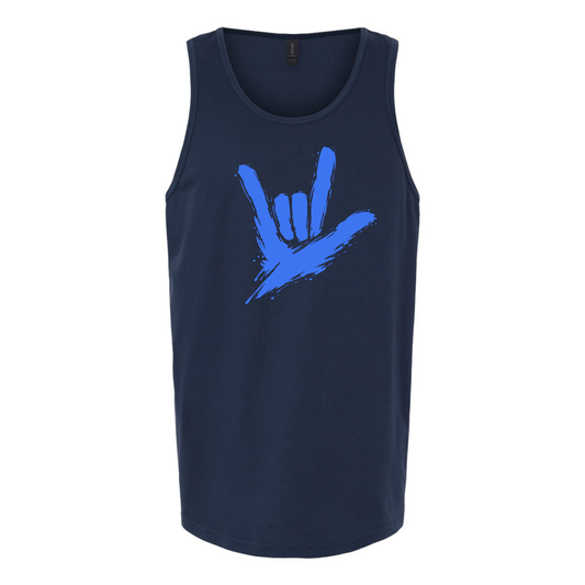 Electric Blue - ILY by Fortyxfive Unisex Tanktop