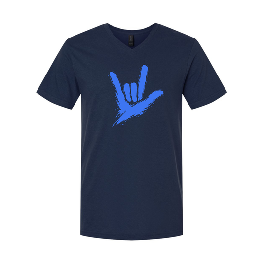 Electric Blue - ILY by Fortyxfive Unisex V-NECK