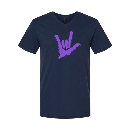 Purple - ILY by Fortyxfive Unisex V-NECK