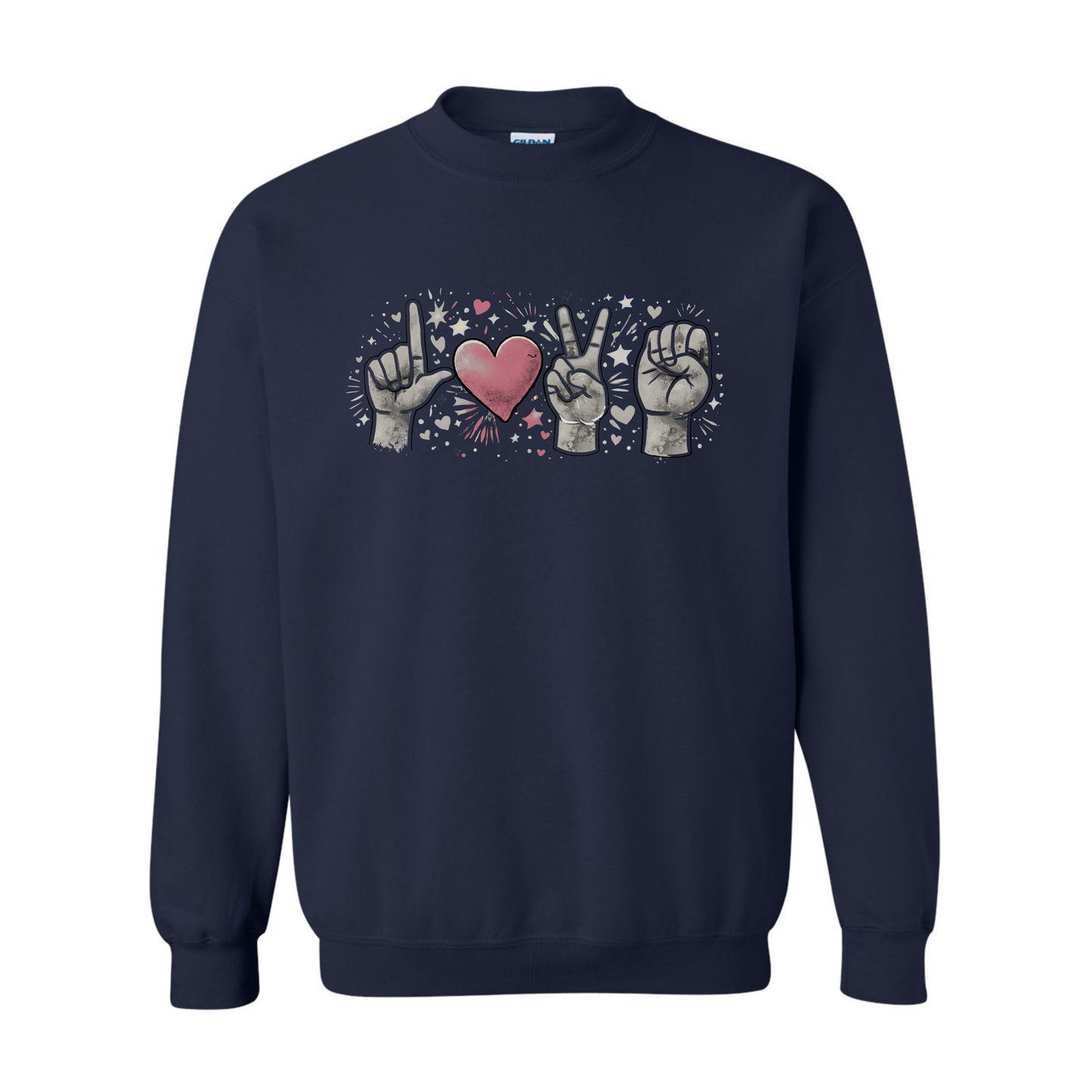 LOVE in ASL - Unisex Sweatshirt