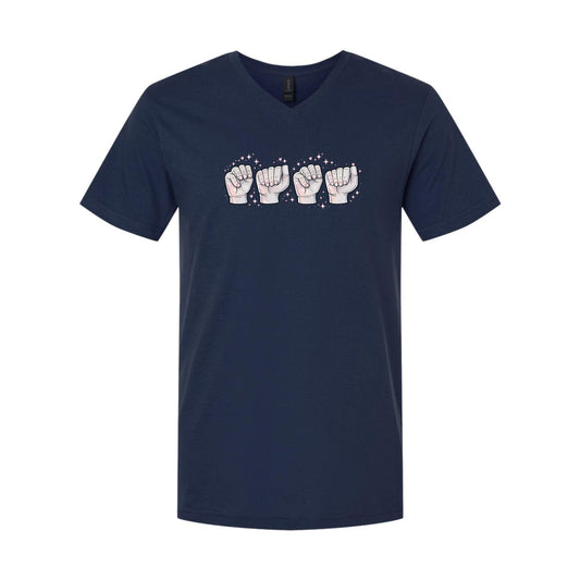 MAMA in ASL - Unisex V-NECK
