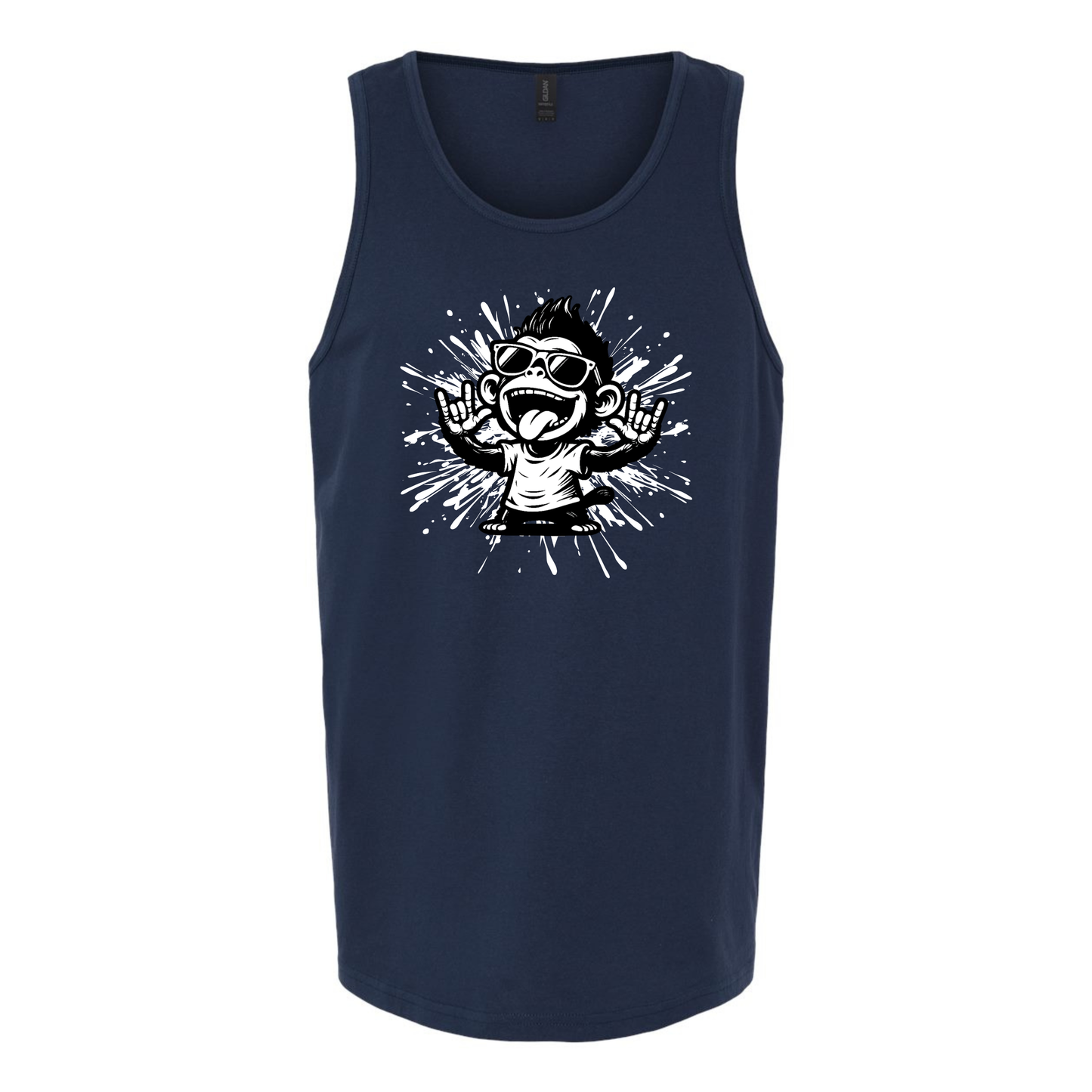 Cool Monkey ILY in ASL - Unisex Tanktop