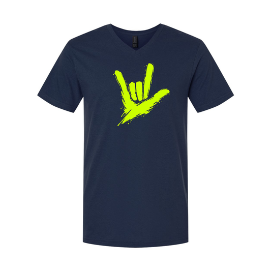 Neon Green - ILY by Fortyxfive Unisex V-NECK