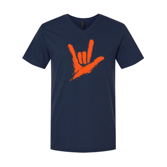 Orange - ILY by Fortyxfive Unisex V-NECK