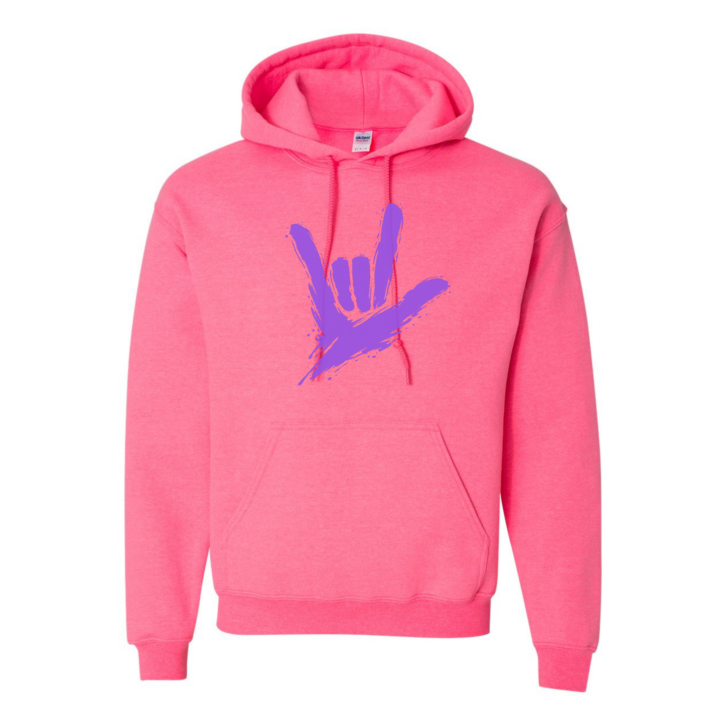 Purple - ILY by Fortyxfive Unisex Hoodie