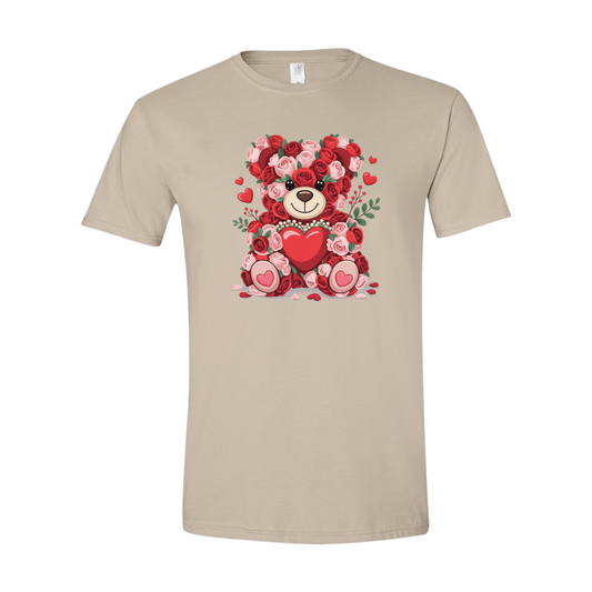 Rose Teddy Bear - Unisex T-Shirt