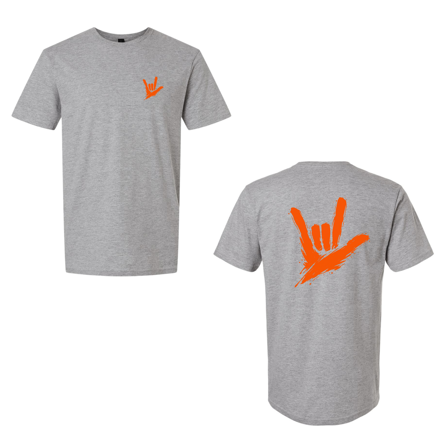 Orange ILY by Fortyxfive – Front & Back Unisex T-Shirt