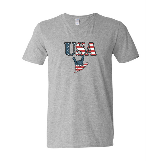 USA & ILY - Unisex V-NECK