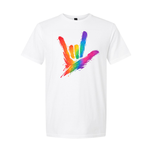 Rainbow ILY by Fortyxfive - Unisex T-Shirt