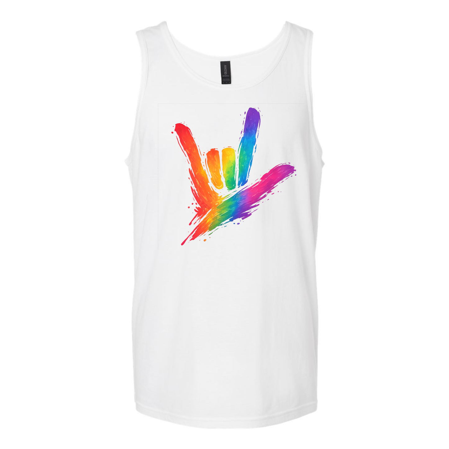 Rainbow ILY by Fortyxfive - Unisex Tanktop