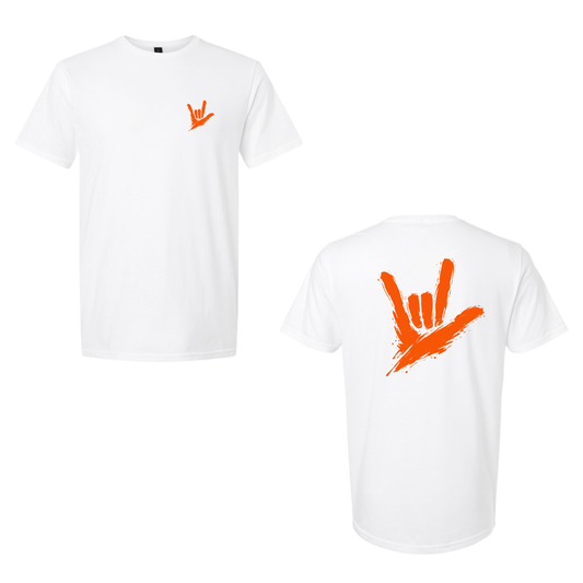 Orange ILY by Fortyxfive – Front & Back Unisex T-Shirt