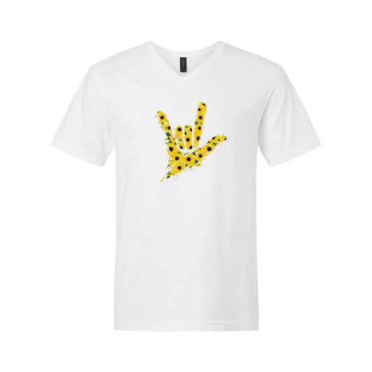 Sunflower - ILY by Fortyxfive Unisex V-NECK