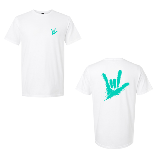 Teal ILY by Fortyxfive – Front & Back Unisex T-Shirt