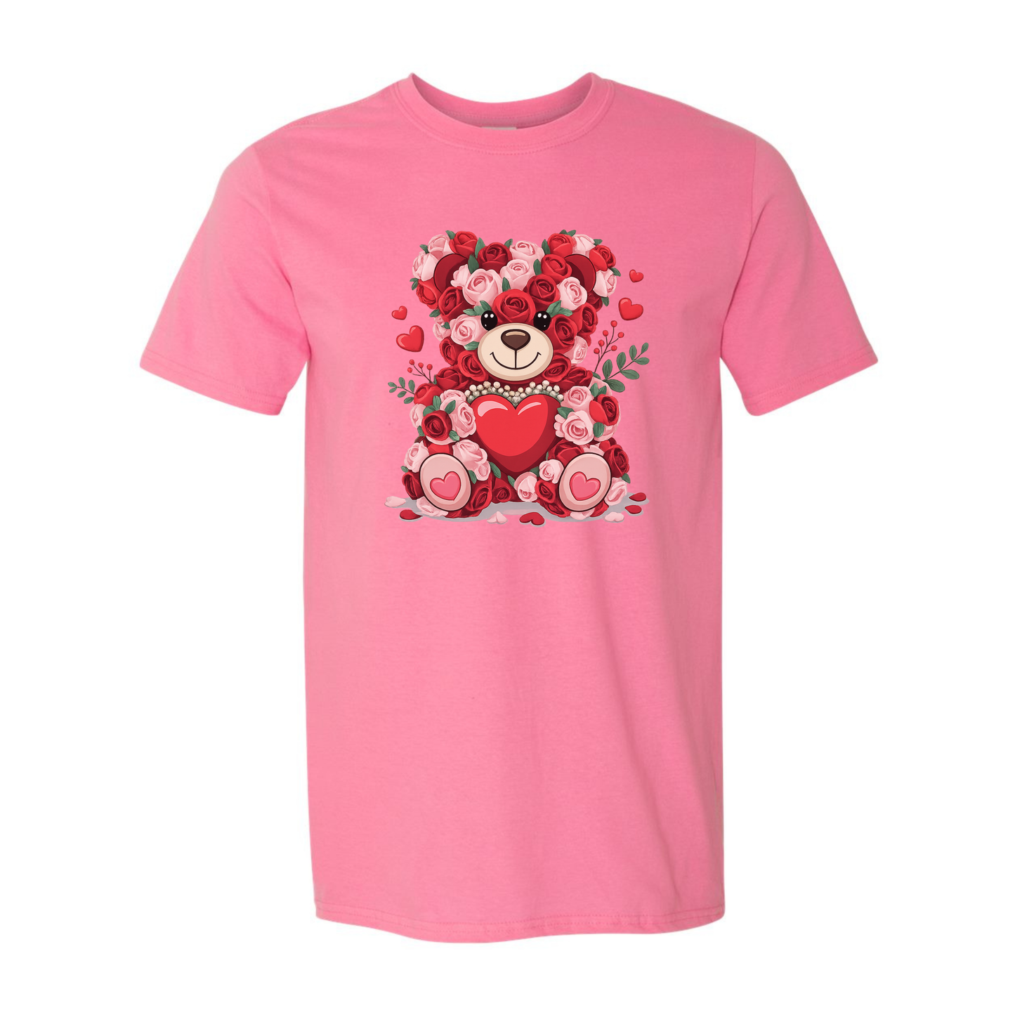 Rose Teddy Bear - Unisex T-Shirt