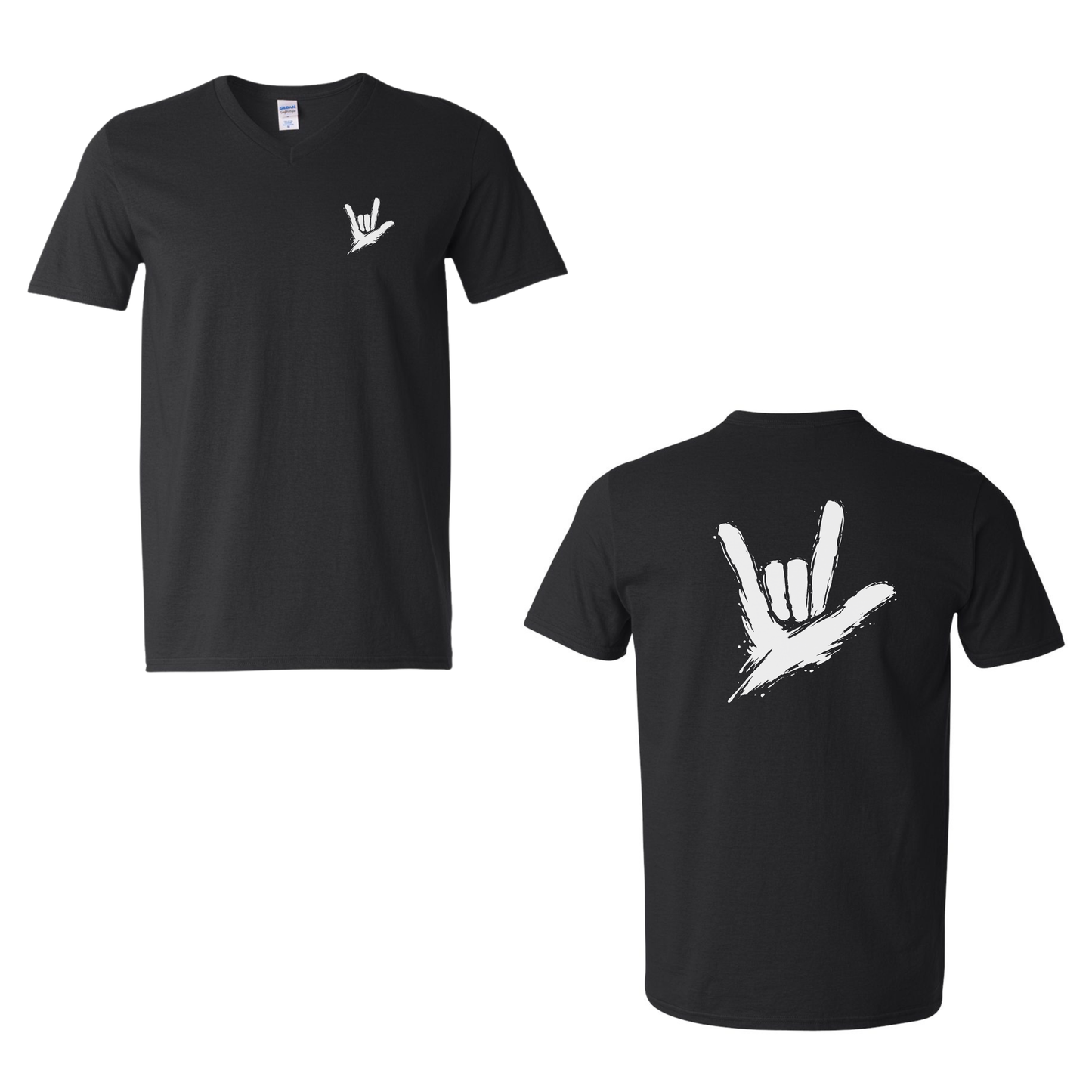 ILY by Fortyxfive - Front & Back V-NECK