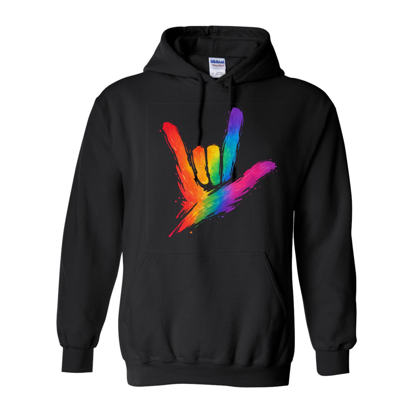Rainbow ILY by Fortyxfive - Unisex Hoodie