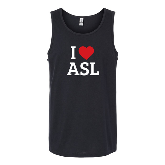 I LOVE ASL - Unisex Tank Top