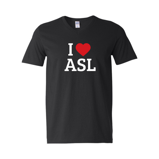 I LOVE ASL - Unisex V-NECK
