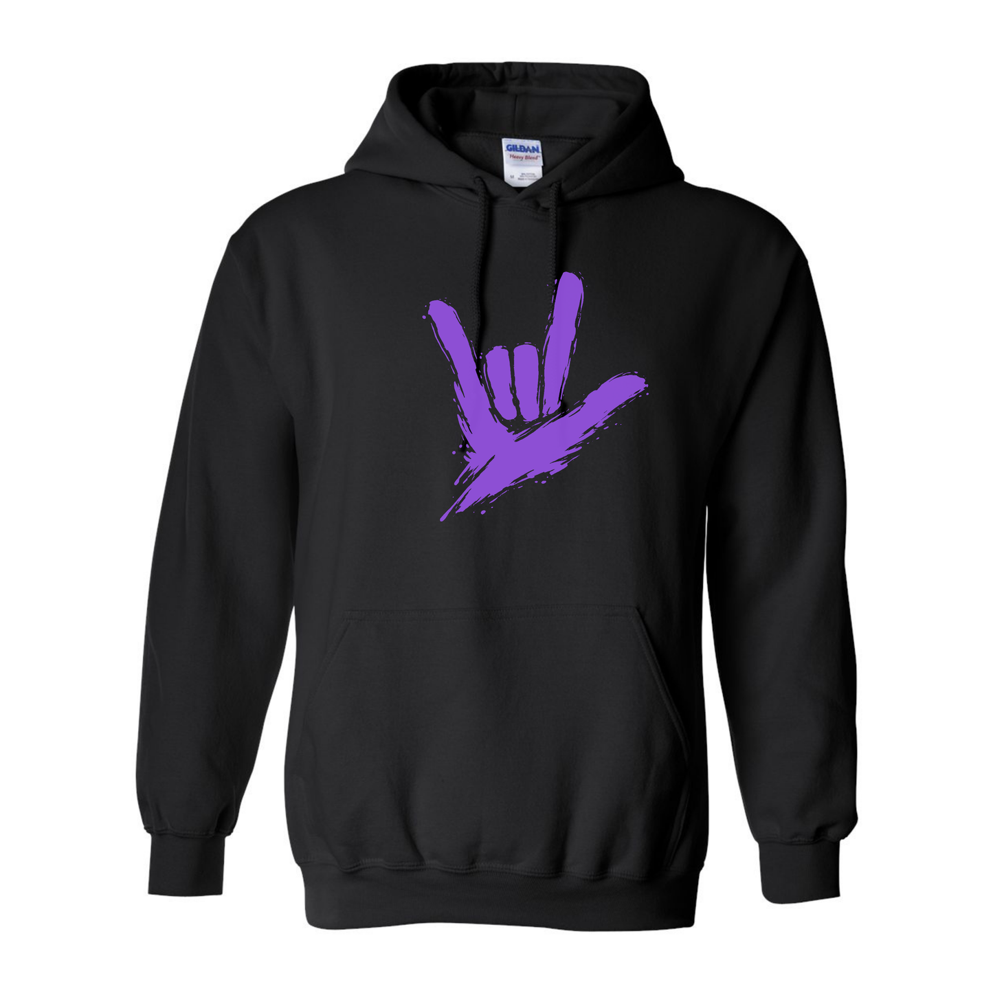 Purple - ILY by Fortyxfive Unisex Hoodie