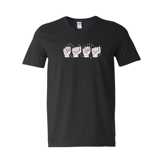 MAMA in ASL - Unisex V-NECK