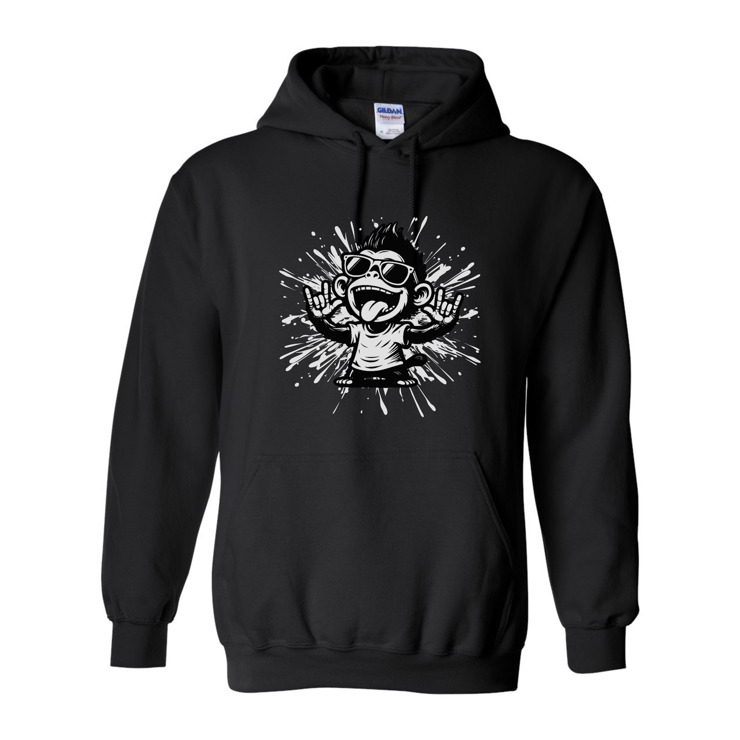 Cool Monkey ILY in ASL - Unisex Hoodie