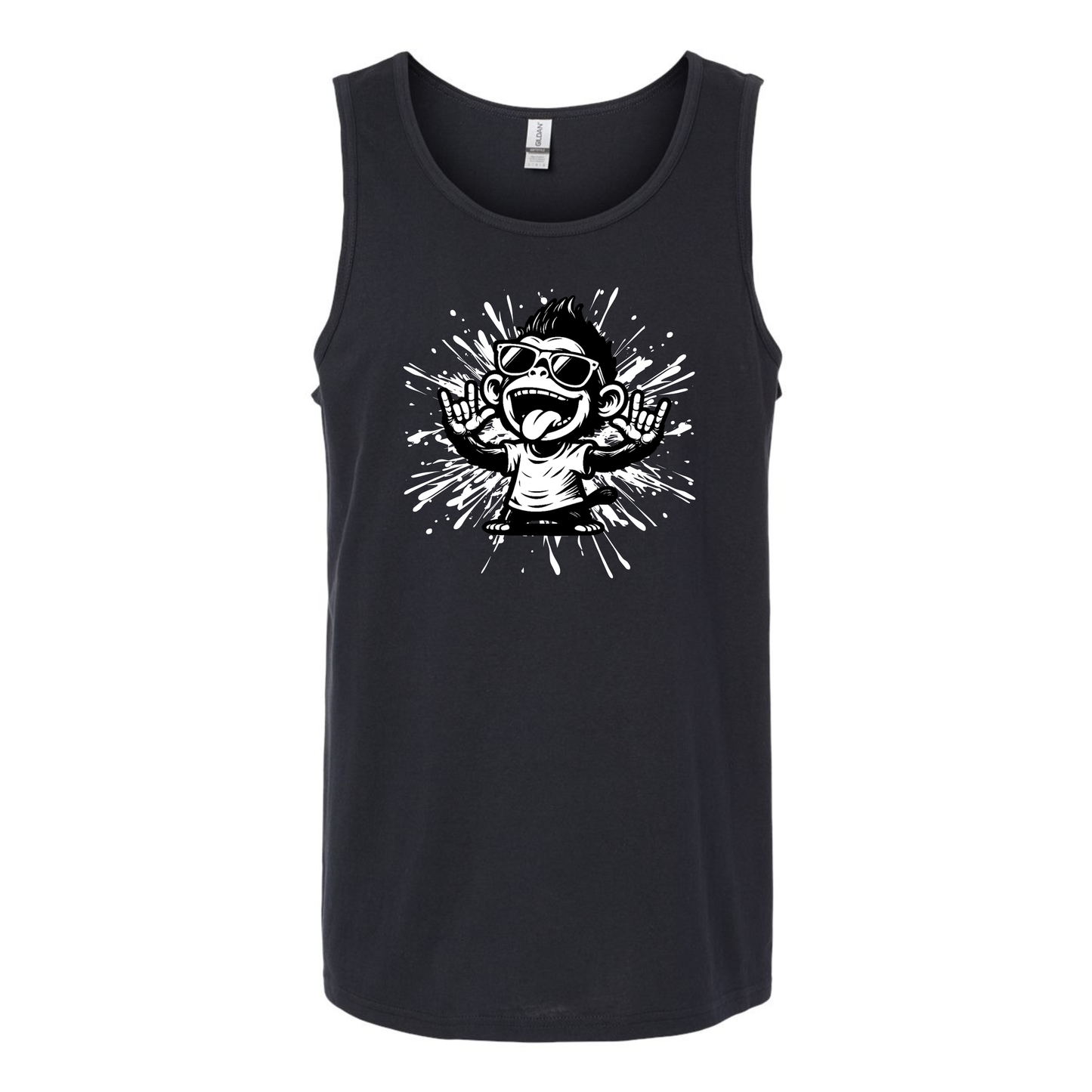 Cool Monkey ILY in ASL - Unisex Tanktop
