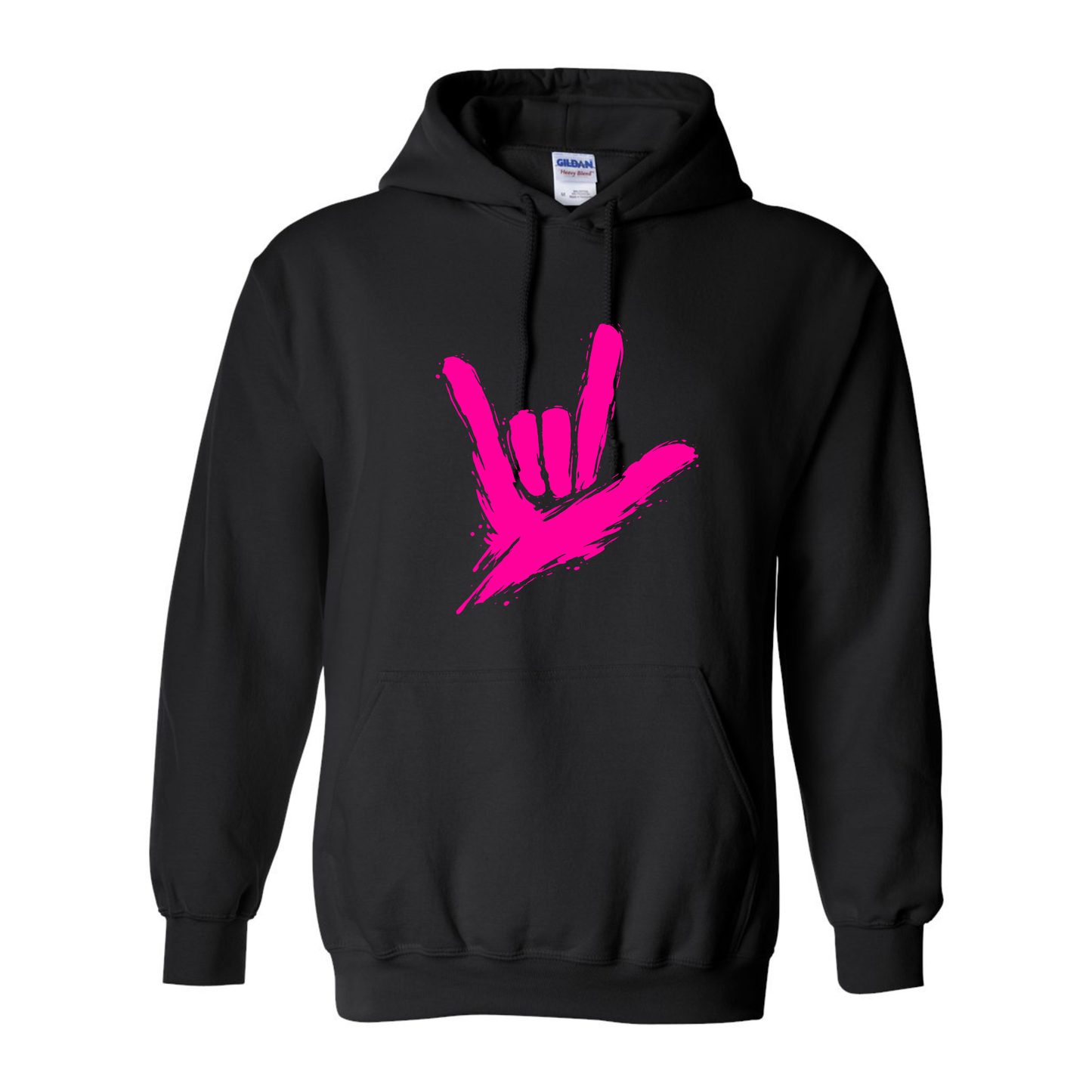 Neon Pink - ILY by Fortyxfive Unisex Hoodie