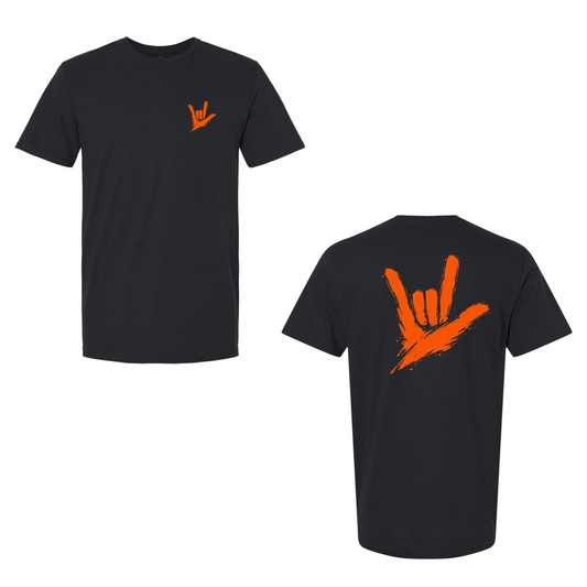 Orange ILY by Fortyxfive – Front & Back Unisex T-Shirt