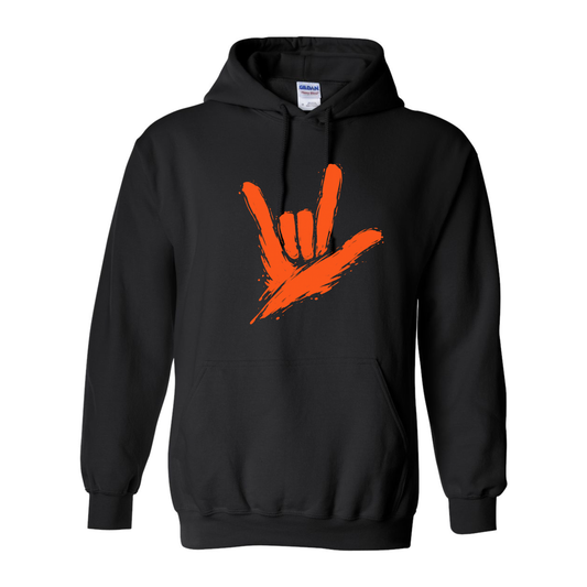 Orange - ILY by Fortyxfive Unisex Hoodie