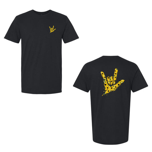 Sunflower ILY by Fortyxfive – Front & Back Unisex T-Shirt