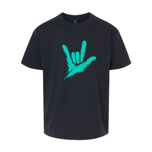 TODDLER & YOUTH - Teal ILY by Fortyxfive T-Shirt