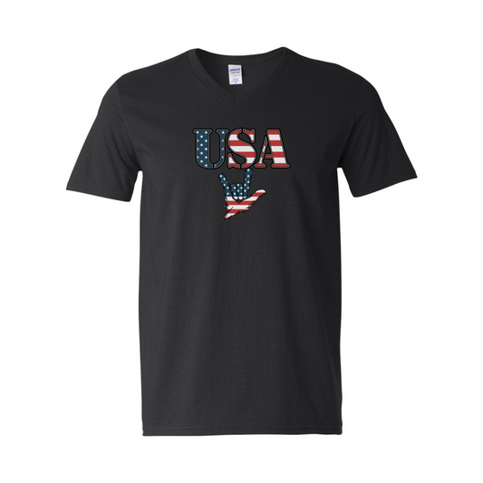 USA & ILY - Unisex V-NECK