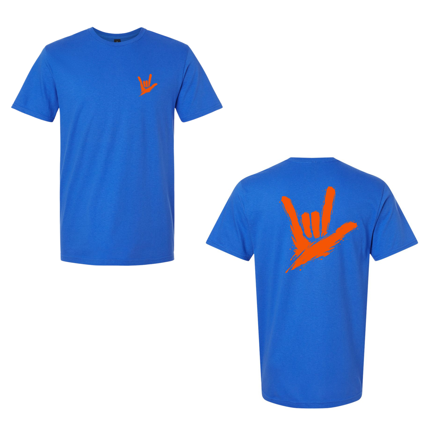 Orange ILY by Fortyxfive – Front & Back Unisex T-Shirt