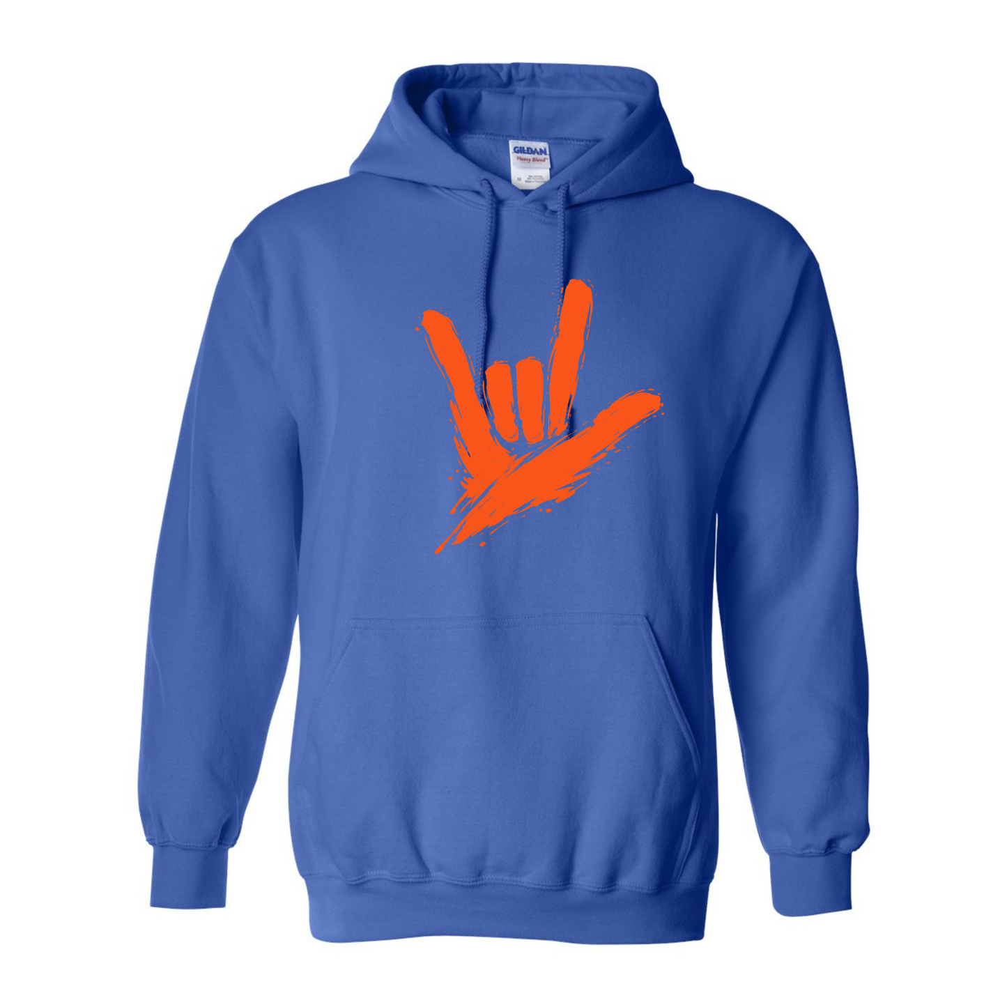 Orange - ILY by Fortyxfive Unisex Hoodie