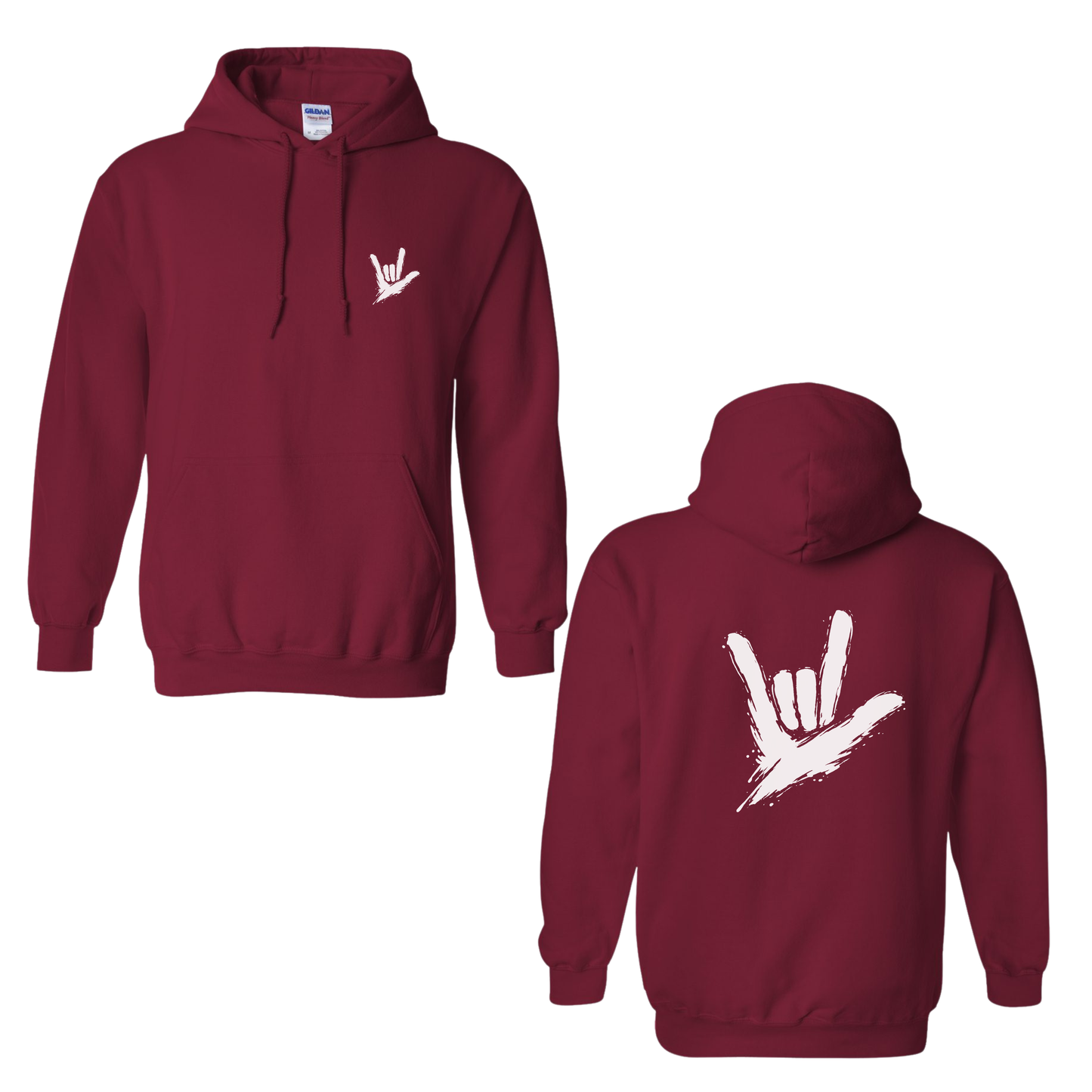 ILY by Fortyxfive - Front & Back Unisex Hoodie