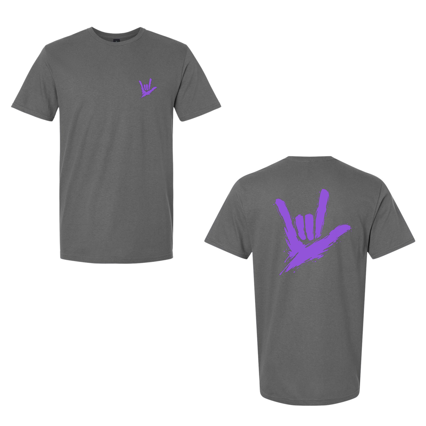 Purple ILY by Fortyxfive – Front & Back Unisex T-Shirt