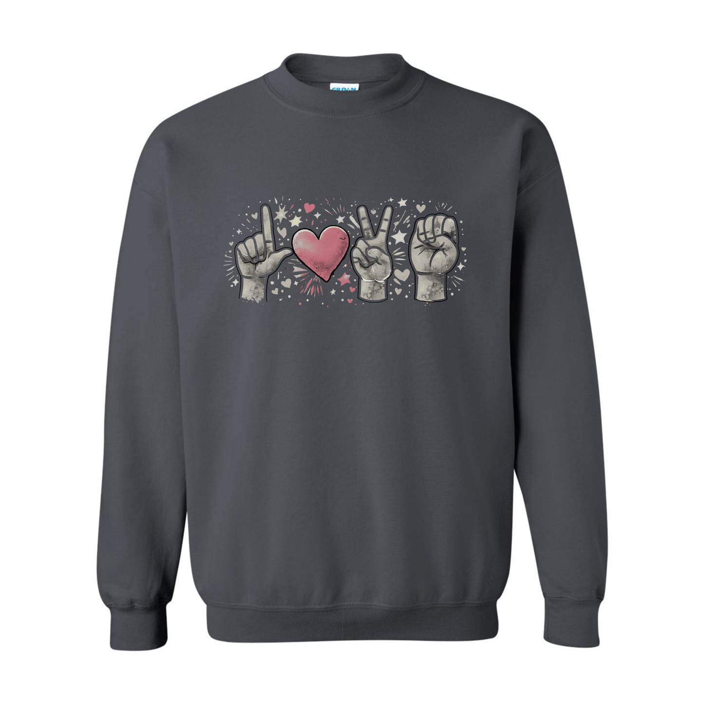 LOVE in ASL - Unisex Sweatshirt