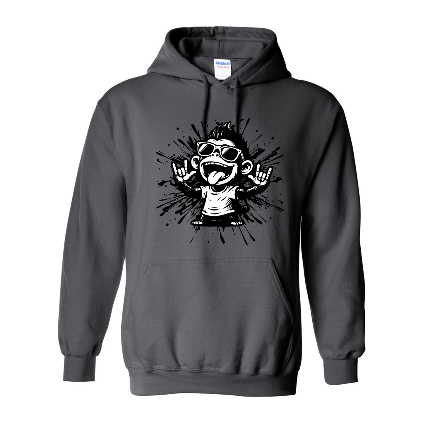 Cool Monkey ILY in ASL - Unisex Hoodie