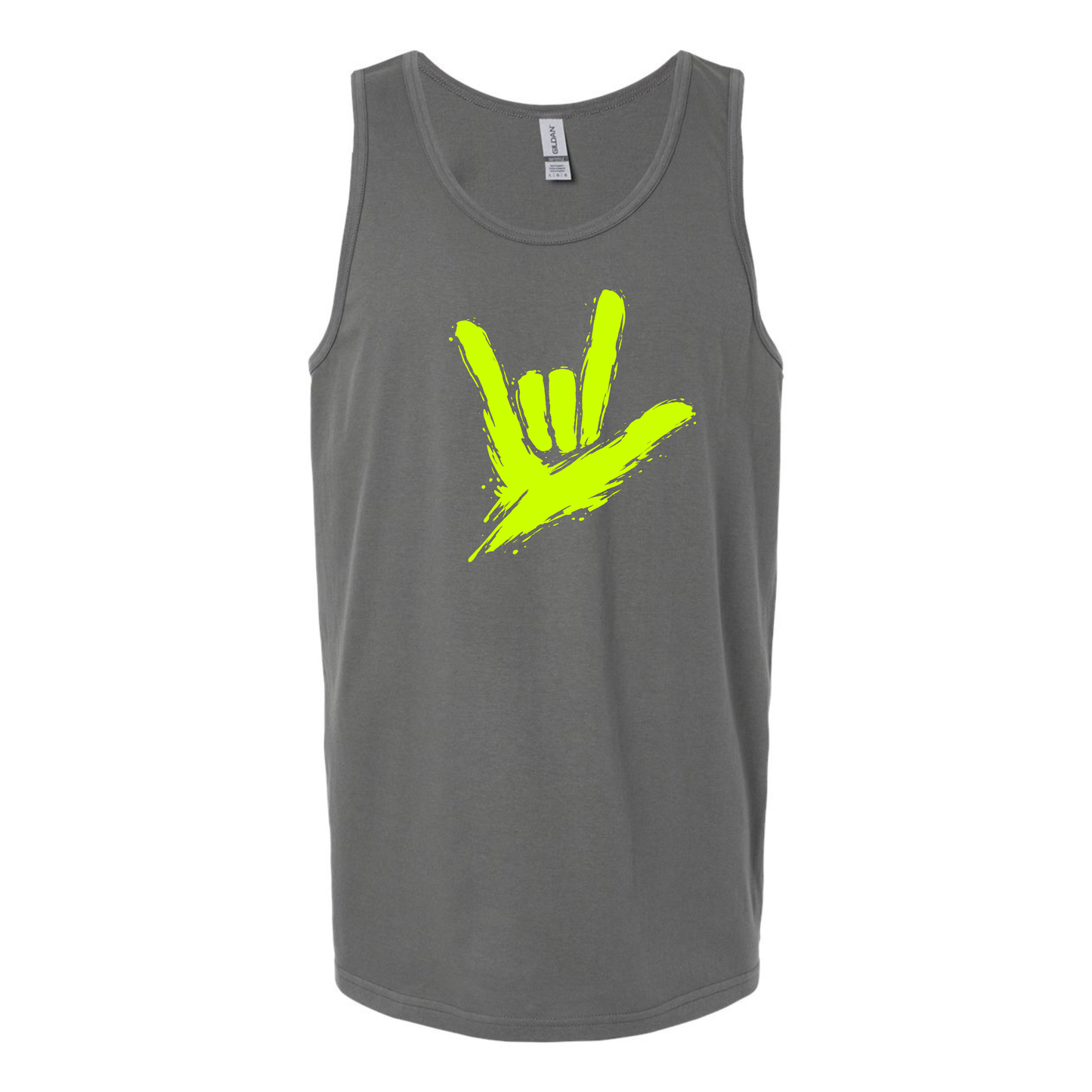 Neon Green - ILY by Fortyxfive Unisex Tanktop