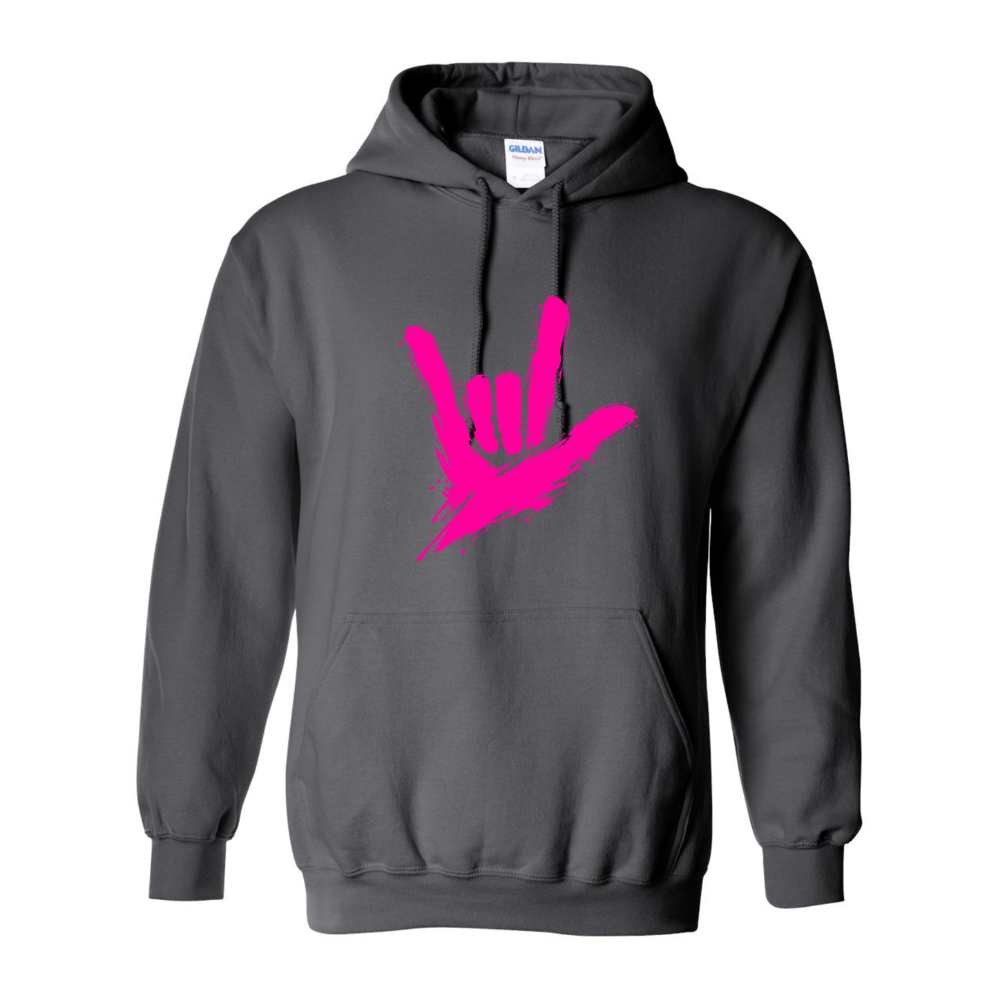 Neon Pink - ILY by Fortyxfive Unisex Hoodie