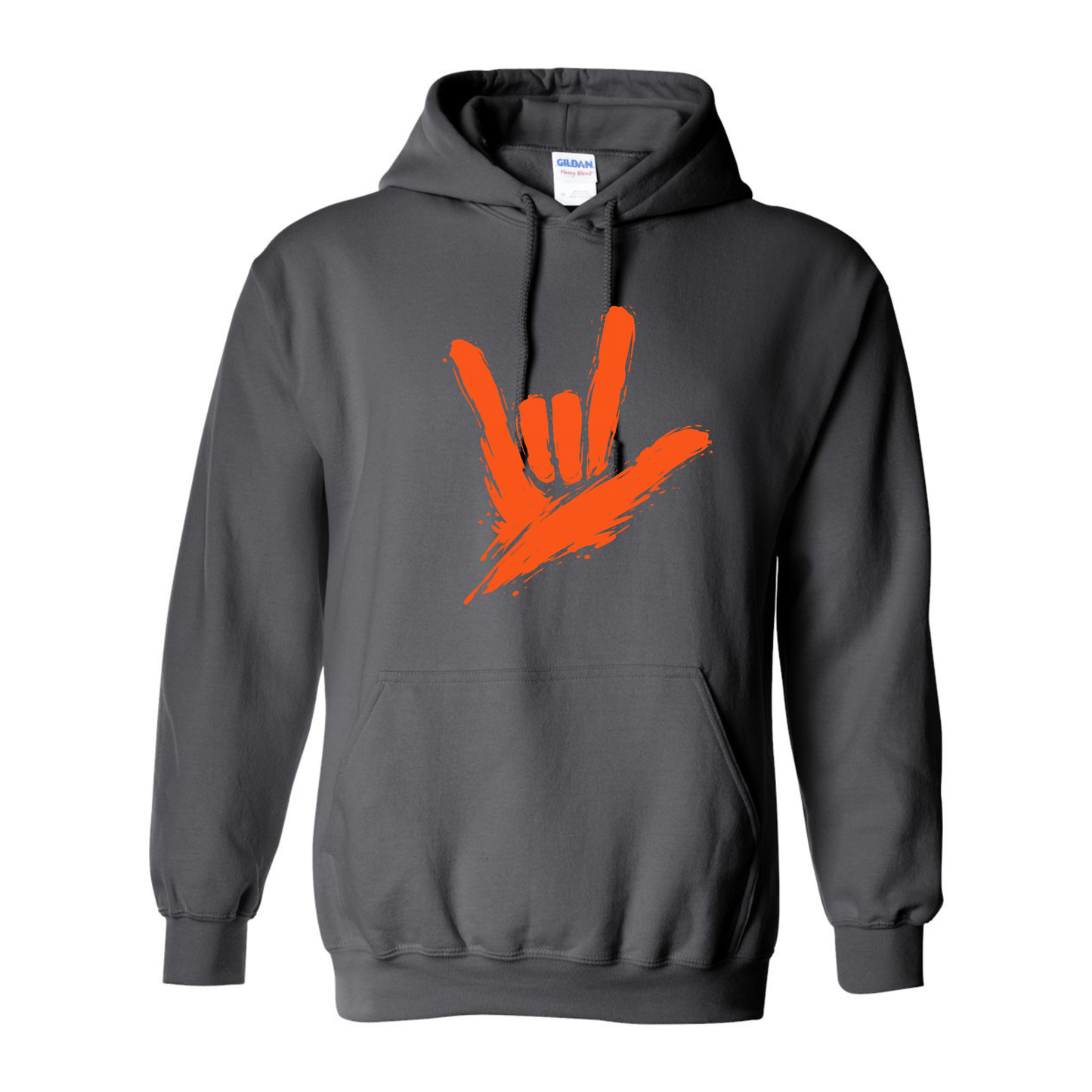 Orange - ILY by Fortyxfive Unisex Hoodie