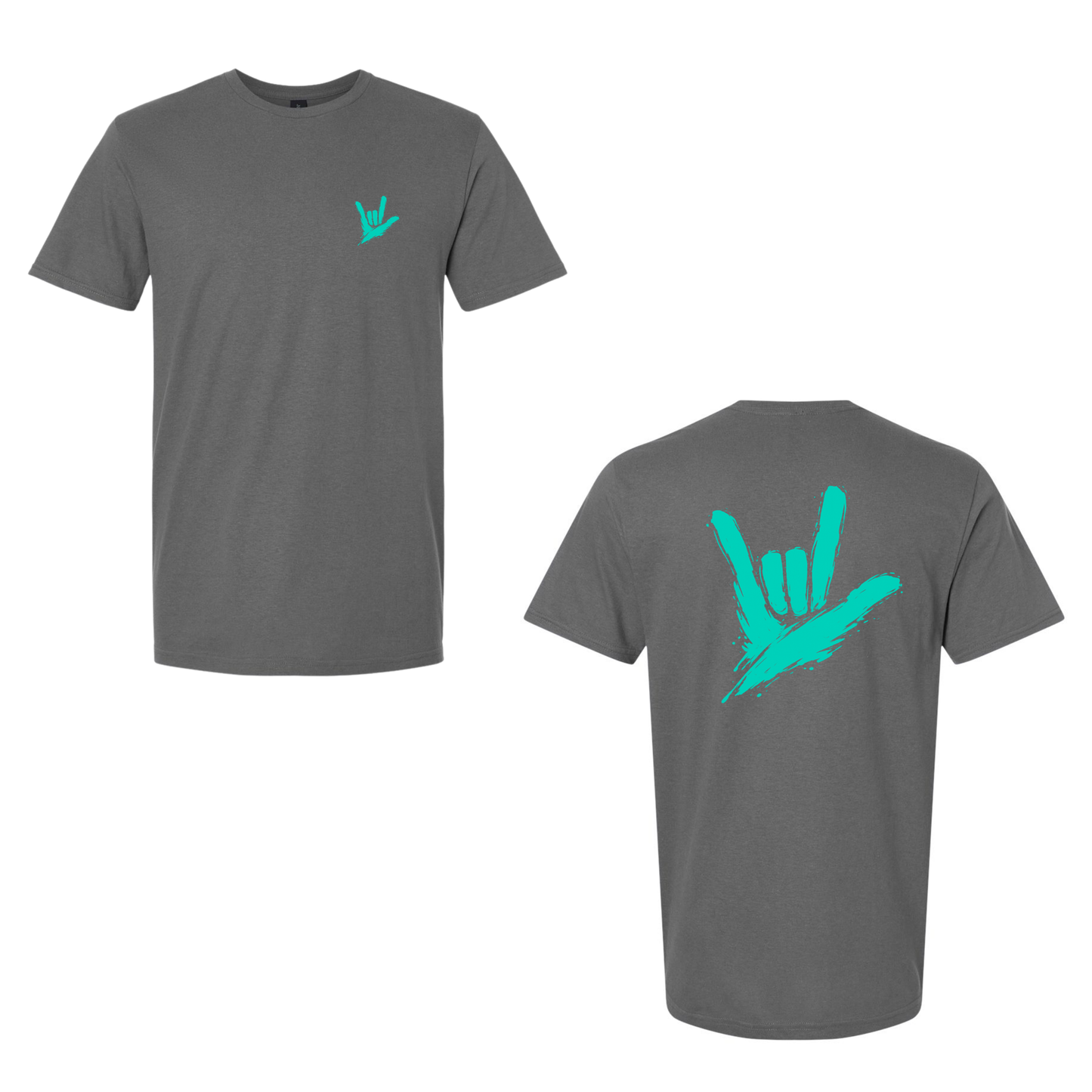 Teal ILY by Fortyxfive – Front & Back Unisex T-Shirt