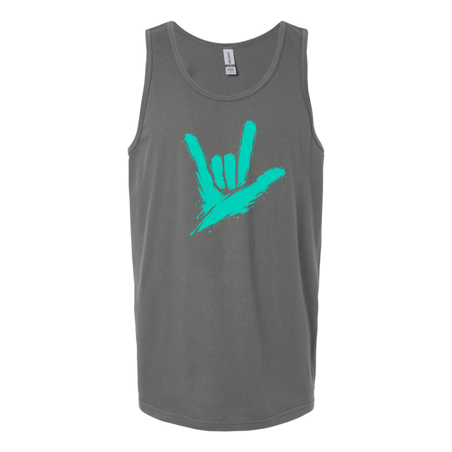 Teal - ILY by Fortyxfive Unisex Tank Top