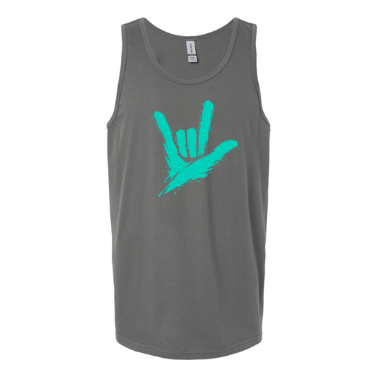 Teal - ILY by Fortyxfive Unisex Tank Top