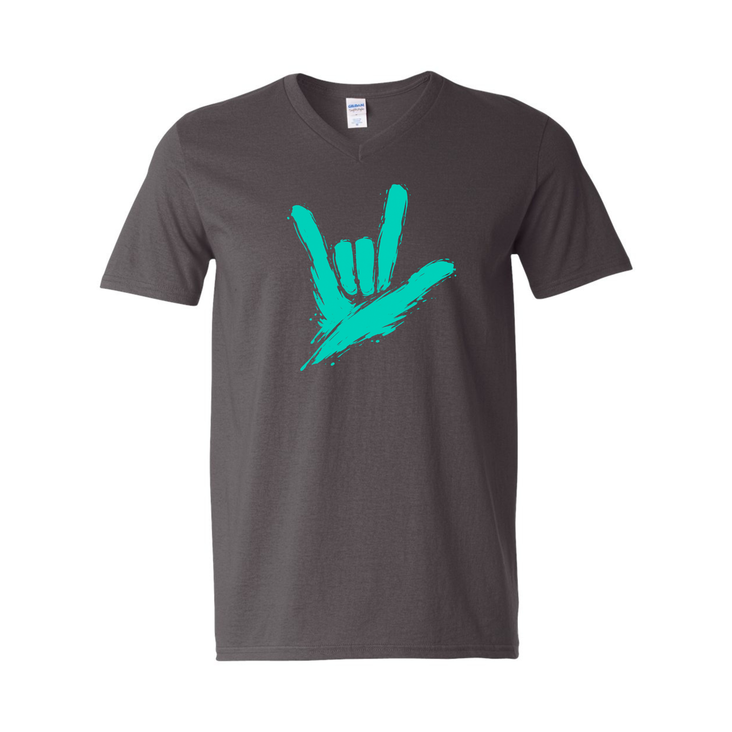 Teal - ILY by Fortyxfive Unisex V-NECK